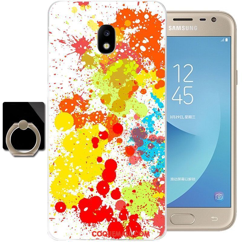 Étui Samsung Galaxy J3 2017 Téléphone Portable Transparent Fluide Doux, Coque Samsung Galaxy J3 2017 Incassable Tout Compris