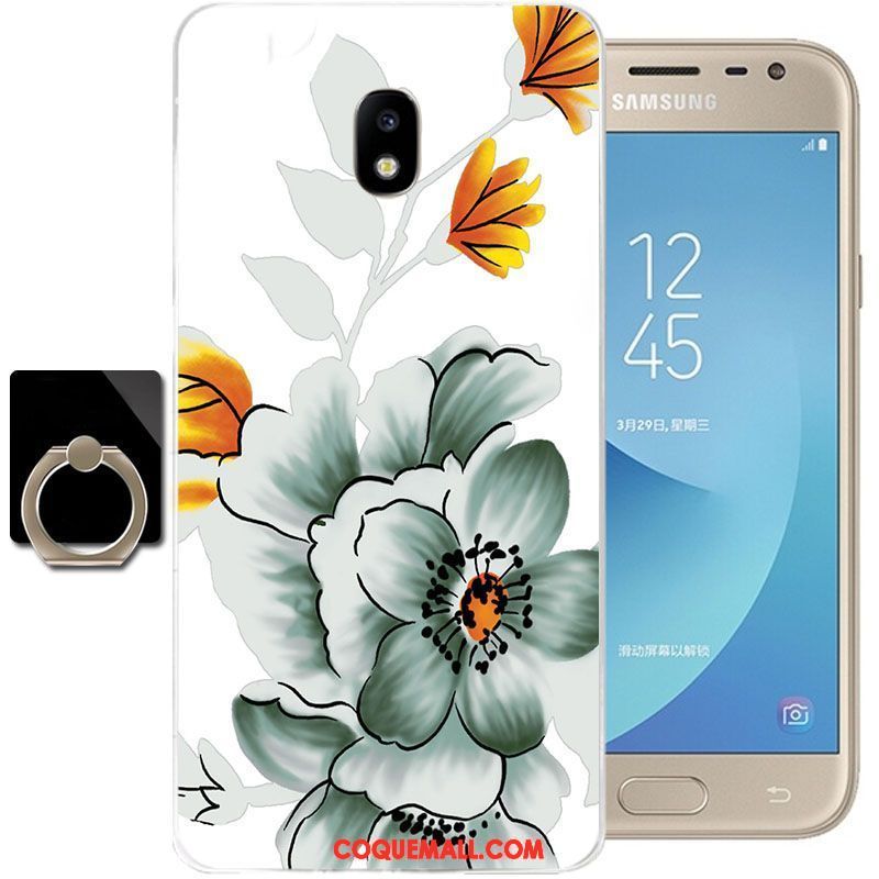 Étui Samsung Galaxy J3 2017 Téléphone Portable Transparent Fluide Doux, Coque Samsung Galaxy J3 2017 Incassable Tout Compris