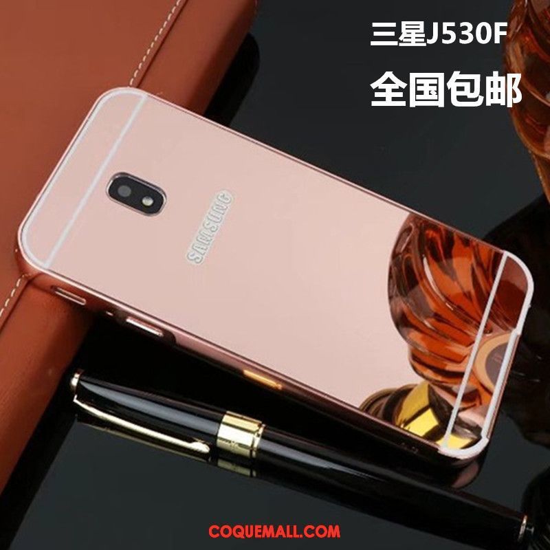 Étui Samsung Galaxy J5 2017 Étoile Métal Couvercle Arrière, Coque Samsung Galaxy J5 2017 Noir Téléphone Portable