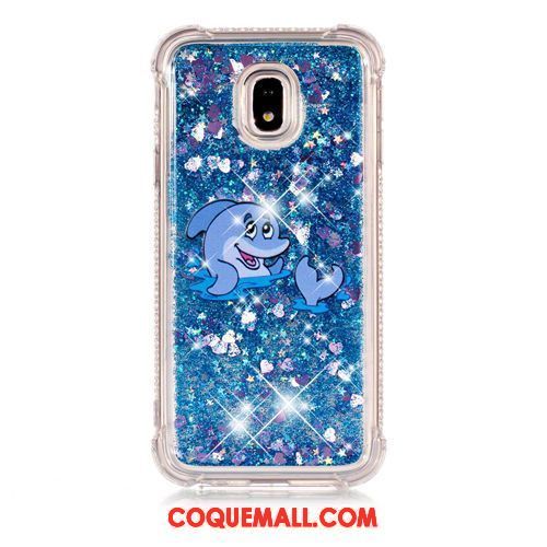 Étui Samsung Galaxy J5 2017 Étoile Ornements Suspendus Bleu, Coque Samsung Galaxy J5 2017 Fluide Doux Dessin Animé