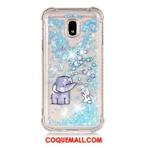 Étui Samsung Galaxy J5 2017 Étoile Ornements Suspendus Bleu, Coque Samsung Galaxy J5 2017 Fluide Doux Dessin Animé