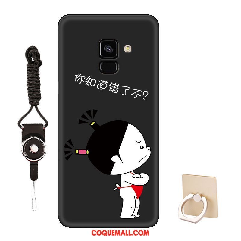 Étui Samsung Galaxy J6 Personnalisé Tendance Rouge, Coque Samsung Galaxy J6 Dessin Animé Amoureux