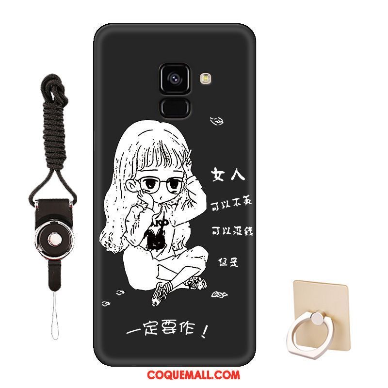 Étui Samsung Galaxy J6 Personnalisé Tendance Rouge, Coque Samsung Galaxy J6 Dessin Animé Amoureux