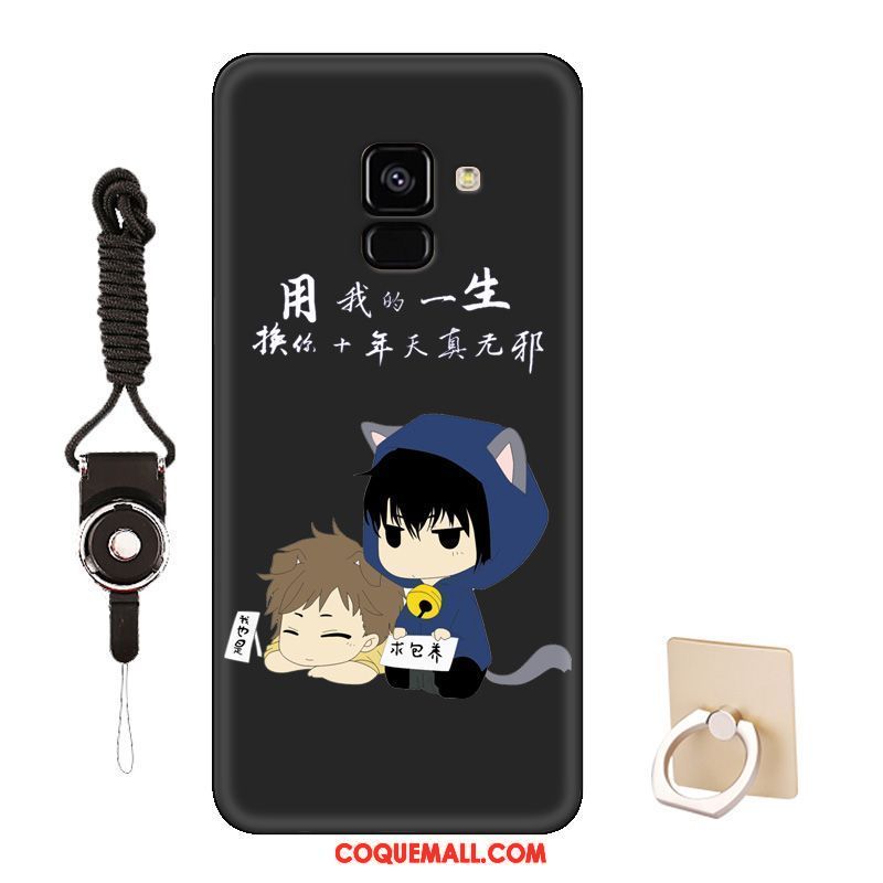 Étui Samsung Galaxy J6 Personnalisé Tendance Rouge, Coque Samsung Galaxy J6 Dessin Animé Amoureux