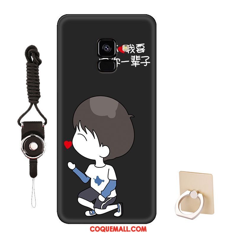 Étui Samsung Galaxy J6 Personnalisé Tendance Rouge, Coque Samsung Galaxy J6 Dessin Animé Amoureux