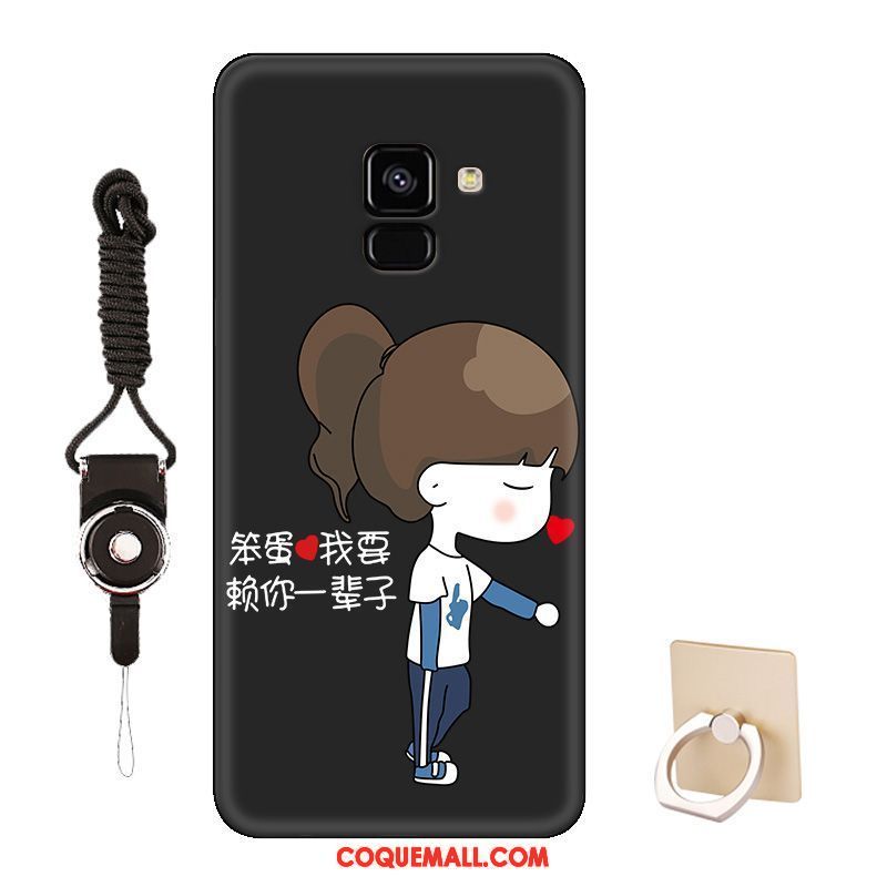 Étui Samsung Galaxy J6 Personnalisé Tendance Rouge, Coque Samsung Galaxy J6 Dessin Animé Amoureux