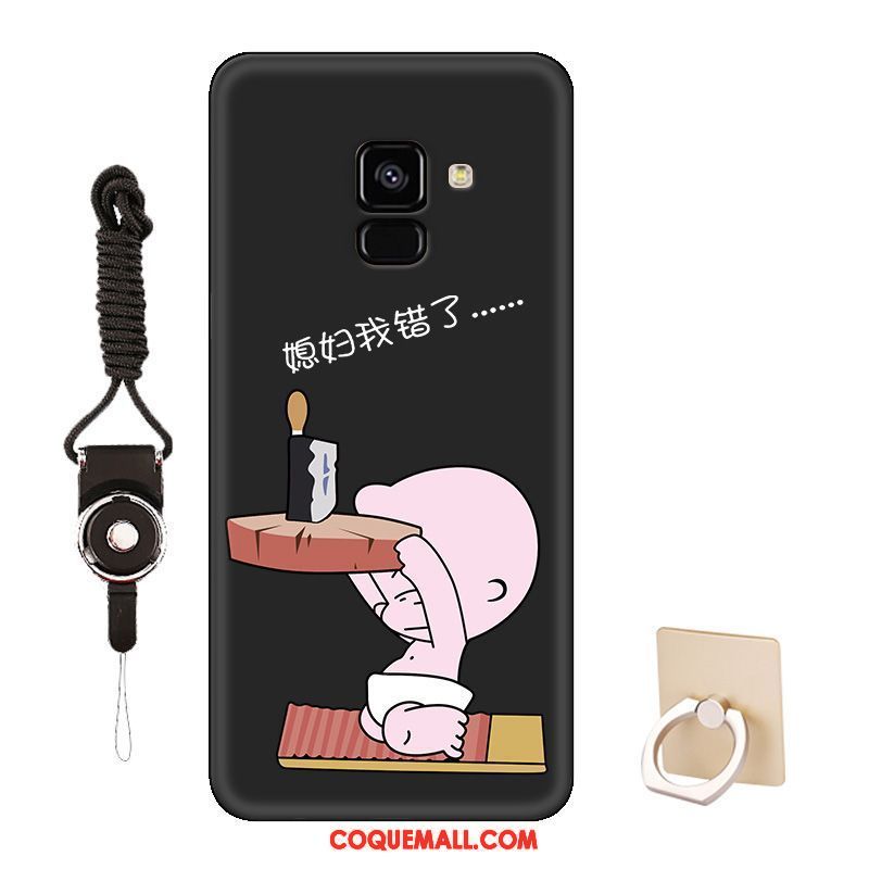 Étui Samsung Galaxy J6 Personnalisé Tendance Rouge, Coque Samsung Galaxy J6 Dessin Animé Amoureux