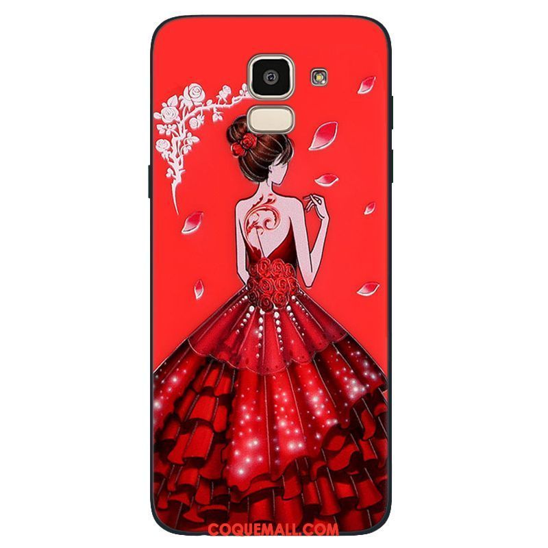Étui Samsung Galaxy J6 Protection Étoile Silicone, Coque Samsung Galaxy J6 Téléphone Portable Bleu