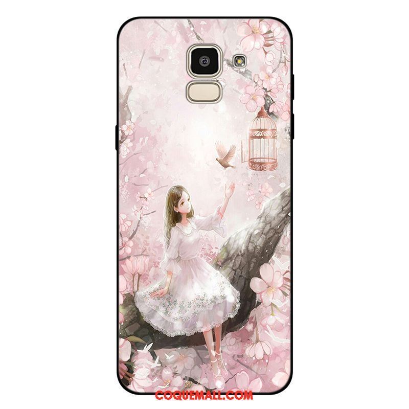 Étui Samsung Galaxy J6 Étoile Frais Personnalisé, Coque Samsung Galaxy J6 Fluide Doux Violet