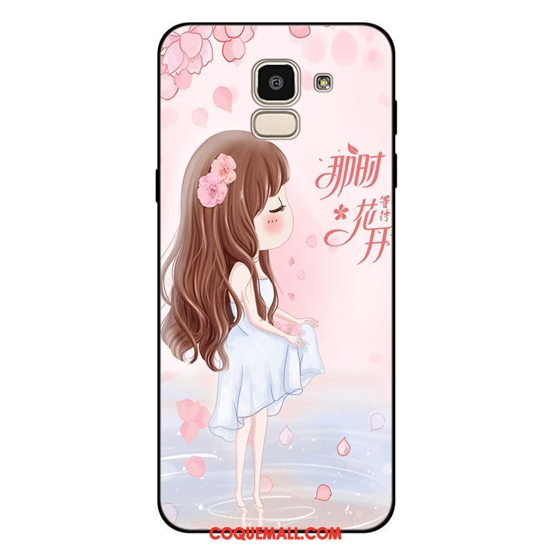 Étui Samsung Galaxy J6 Étoile Frais Personnalisé, Coque Samsung Galaxy J6 Fluide Doux Violet