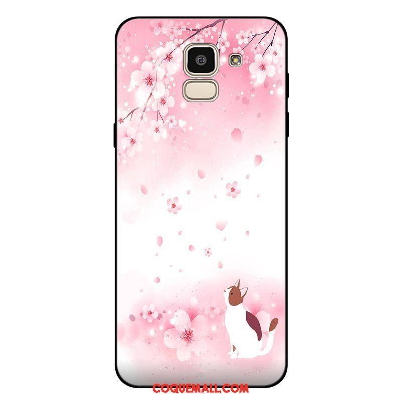 Étui Samsung Galaxy J6 Étoile Frais Personnalisé, Coque Samsung Galaxy J6 Fluide Doux Violet