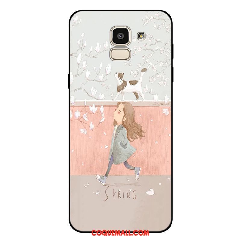 Étui Samsung Galaxy J6 Étoile Frais Personnalisé, Coque Samsung Galaxy J6 Fluide Doux Violet