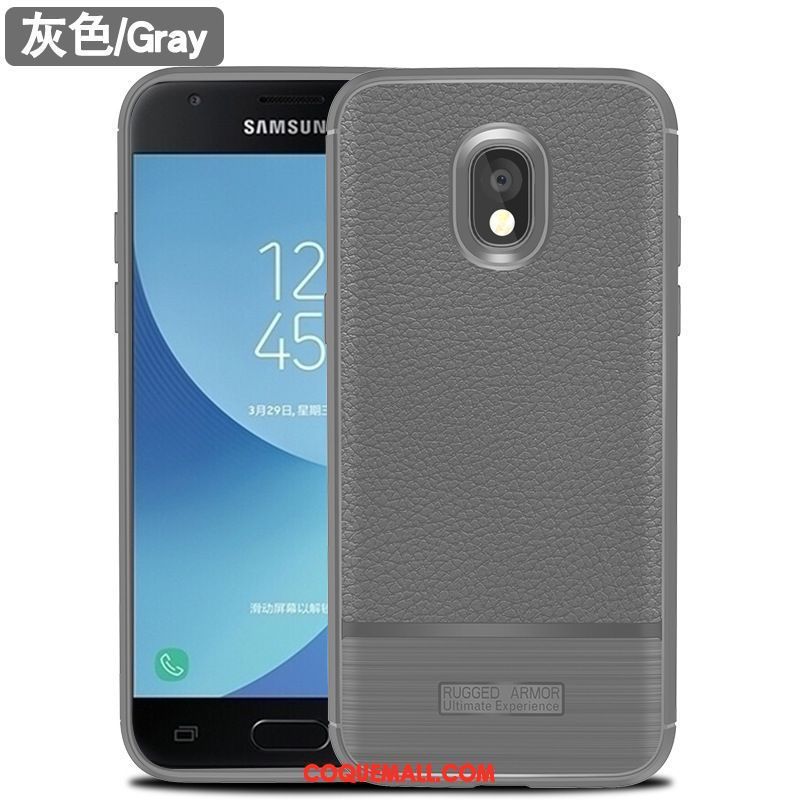 Étui Samsung Galaxy J7 2017 Europe Silicone Fluide Doux, Coque Samsung Galaxy J7 2017 Étoile Litchi