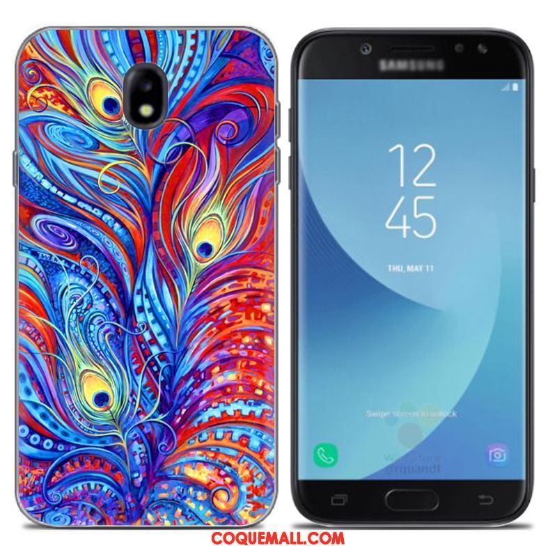Étui Samsung Galaxy J7 2017 Gris Nouveau Étoile, Coque Samsung Galaxy J7 2017 Europe Fluide Doux