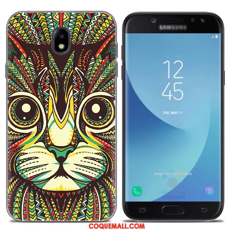 Étui Samsung Galaxy J7 2017 Gris Nouveau Étoile, Coque Samsung Galaxy J7 2017 Europe Fluide Doux