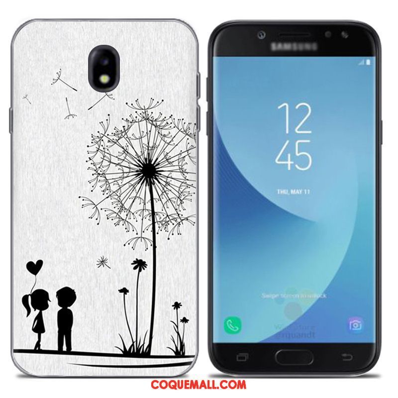 Étui Samsung Galaxy J7 2017 Gris Nouveau Étoile, Coque Samsung Galaxy J7 2017 Europe Fluide Doux