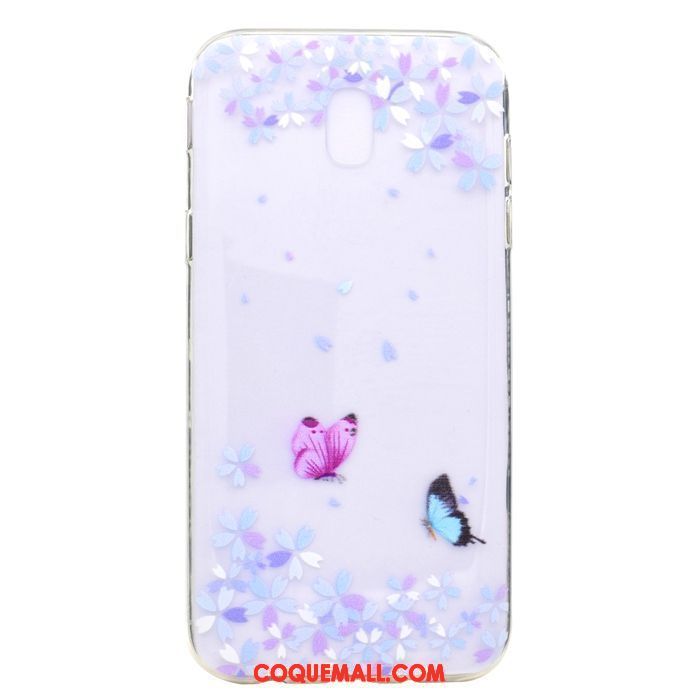 Étui Samsung Galaxy J7 2017 Protection Étoile Violet, Coque Samsung Galaxy J7 2017 Légère Fluide Doux