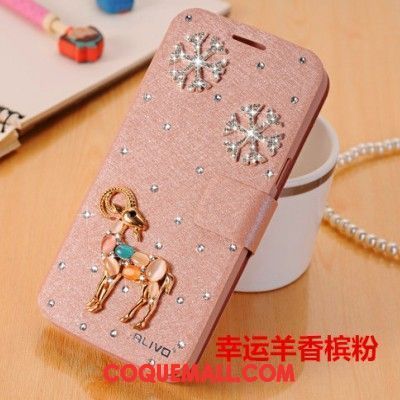 Étui Samsung Galaxy J7 2017 Rouge Strass Téléphone Portable, Coque Samsung Galaxy J7 2017 Clamshell Étoile