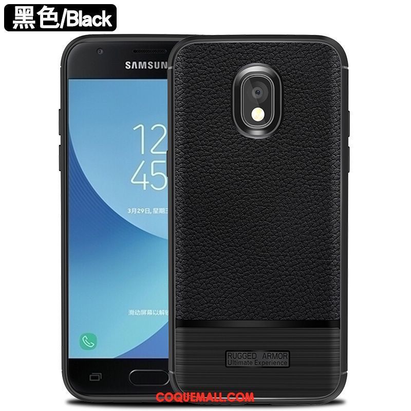 Étui Samsung Galaxy J7 2017 Silicone Soie Fluide Doux, Coque Samsung Galaxy J7 2017 Étoile Litchi Braun