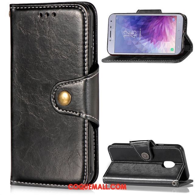 Étui Samsung Galaxy J7 2017 Étui En Cuir Business Simple, Coque Samsung Galaxy J7 2017 Incassable Ornements Suspendus