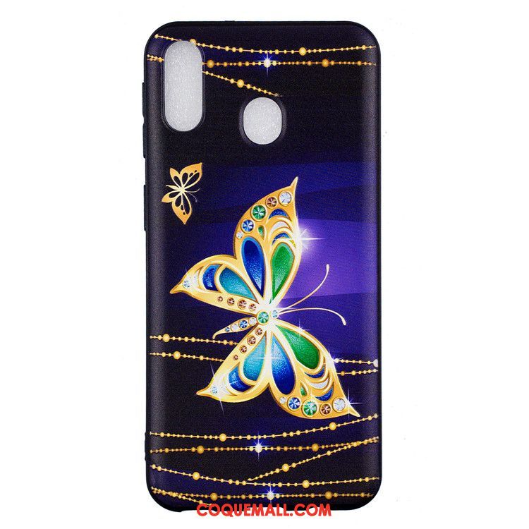 Étui Samsung Galaxy M20 Ornements Suspendus Étoile Marque De Tendance, Coque Samsung Galaxy M20 Dessin Animé Téléphone Portable