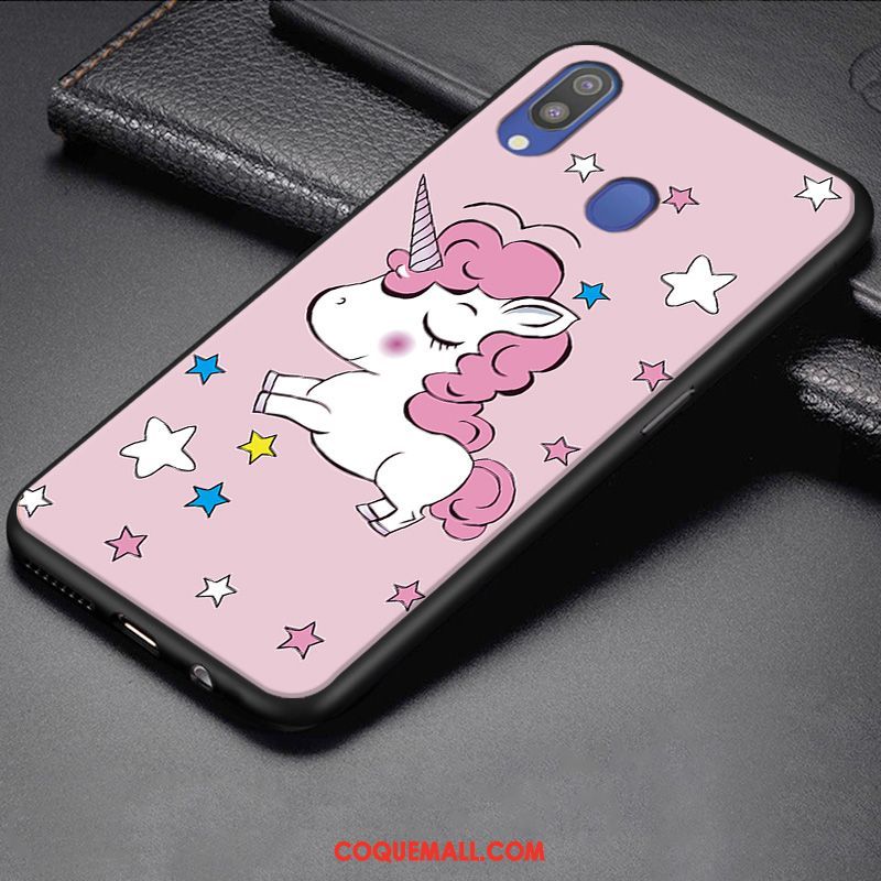 Étui Samsung Galaxy M20 Personnalisé Étoile Dessin Animé, Coque Samsung Galaxy M20 Charmant Petit