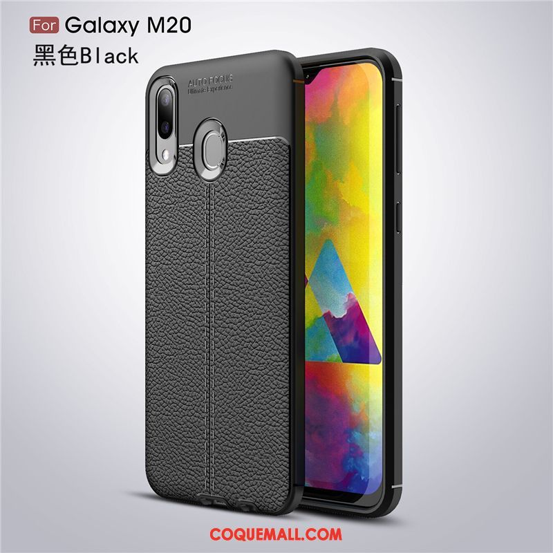 Étui Samsung Galaxy M20 Silicone Fluide Doux Téléphone Portable, Coque Samsung Galaxy M20 Tendance Incassable