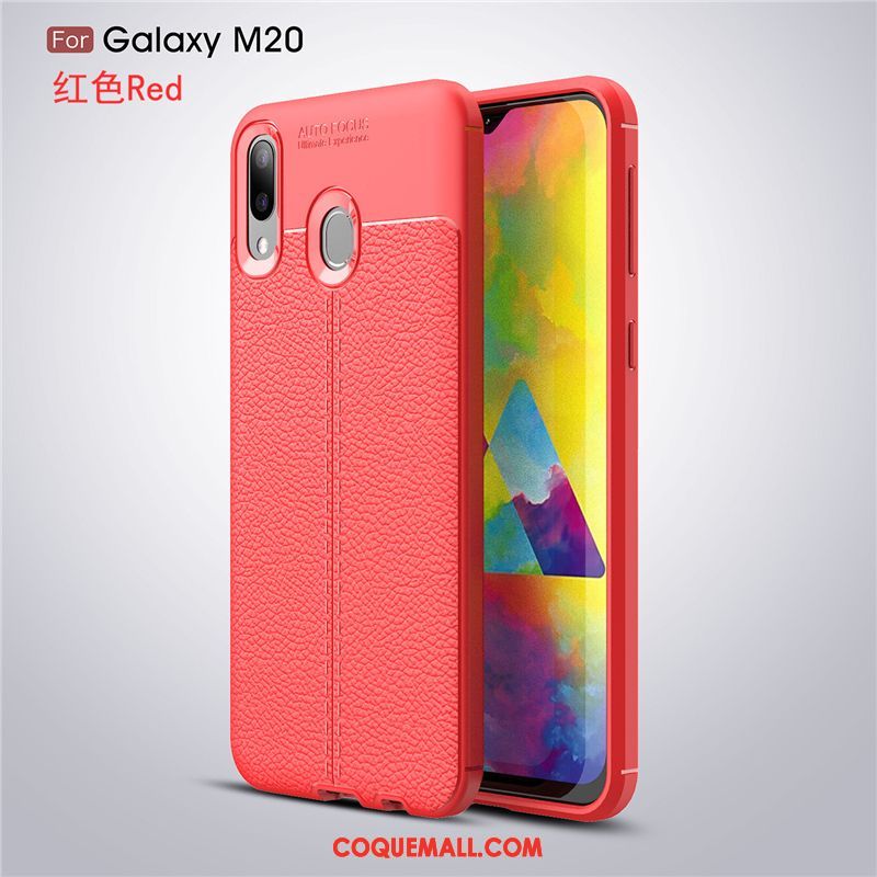 Étui Samsung Galaxy M20 Silicone Fluide Doux Téléphone Portable, Coque Samsung Galaxy M20 Tendance Incassable