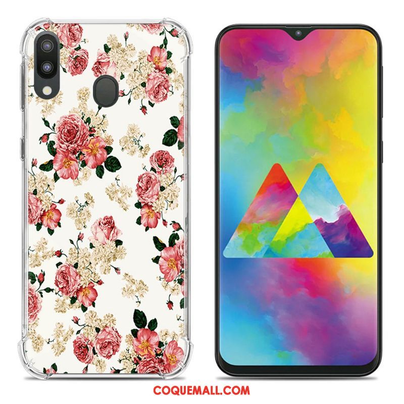 Étui Samsung Galaxy M20 Tendance Ballon Fluide Doux, Coque Samsung Galaxy M20 Incassable Créatif