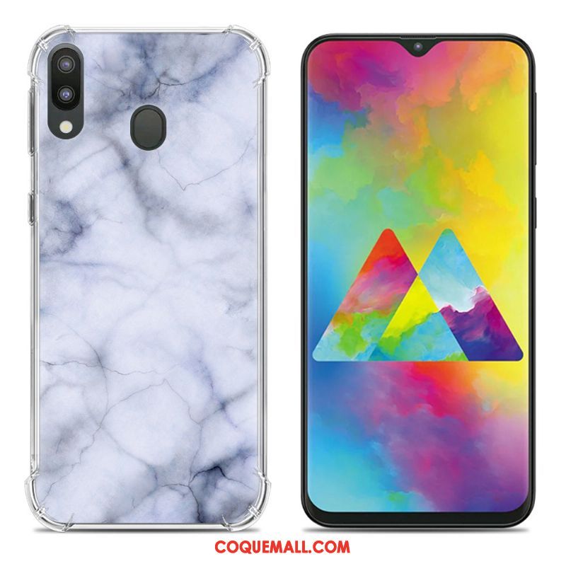 Étui Samsung Galaxy M20 Tendance Ballon Fluide Doux, Coque Samsung Galaxy M20 Incassable Créatif