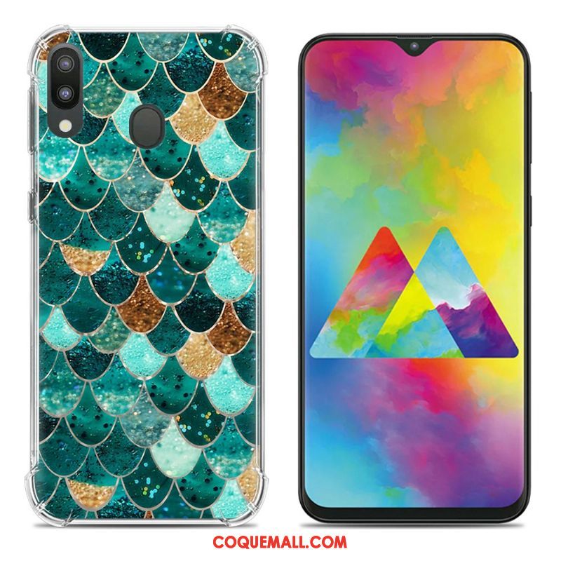 Étui Samsung Galaxy M20 Tendance Ballon Fluide Doux, Coque Samsung Galaxy M20 Incassable Créatif