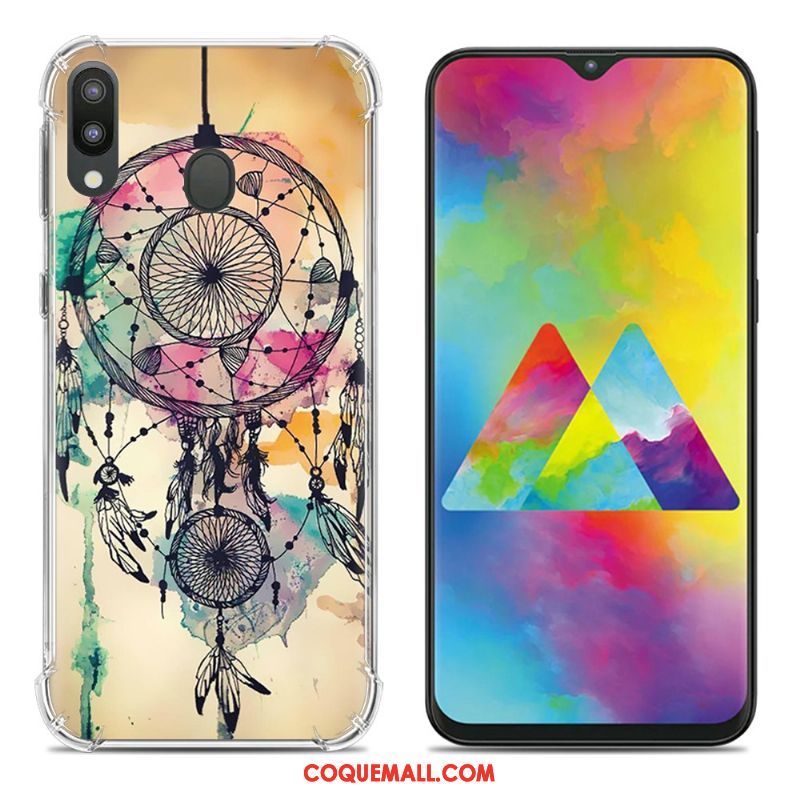 Étui Samsung Galaxy M20 Tendance Ballon Fluide Doux, Coque Samsung Galaxy M20 Incassable Créatif