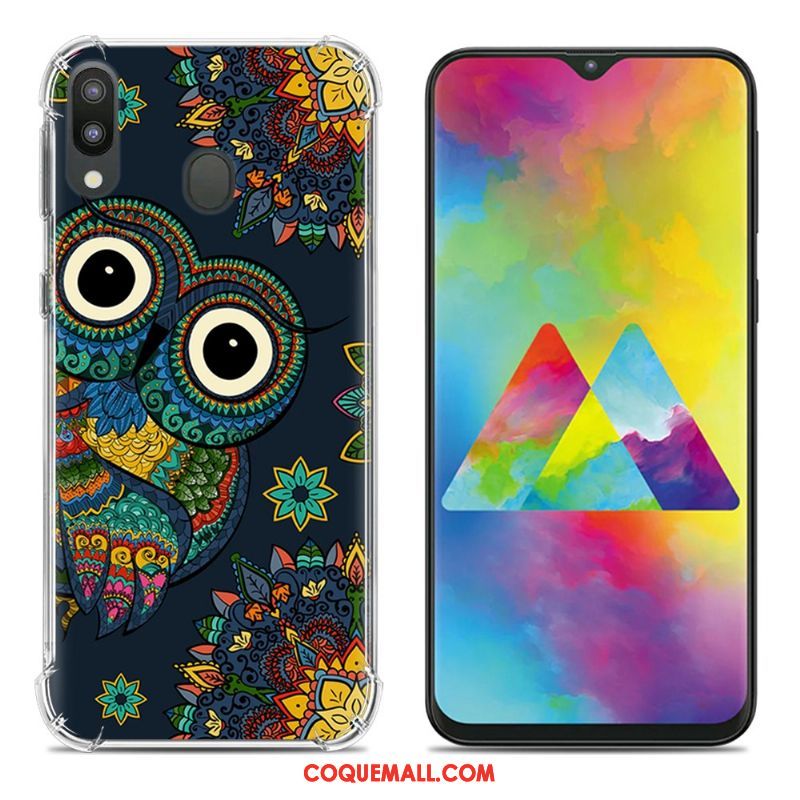 Étui Samsung Galaxy M20 Tendance Ballon Fluide Doux, Coque Samsung Galaxy M20 Incassable Créatif