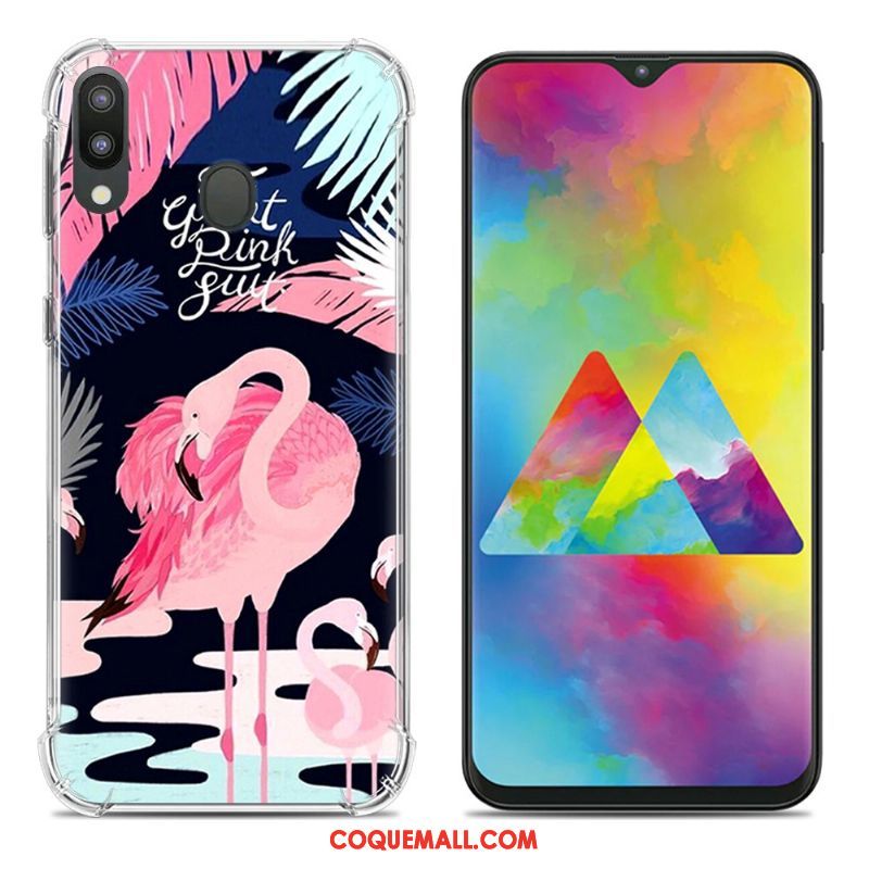 Étui Samsung Galaxy M20 Tendance Ballon Fluide Doux, Coque Samsung Galaxy M20 Incassable Créatif