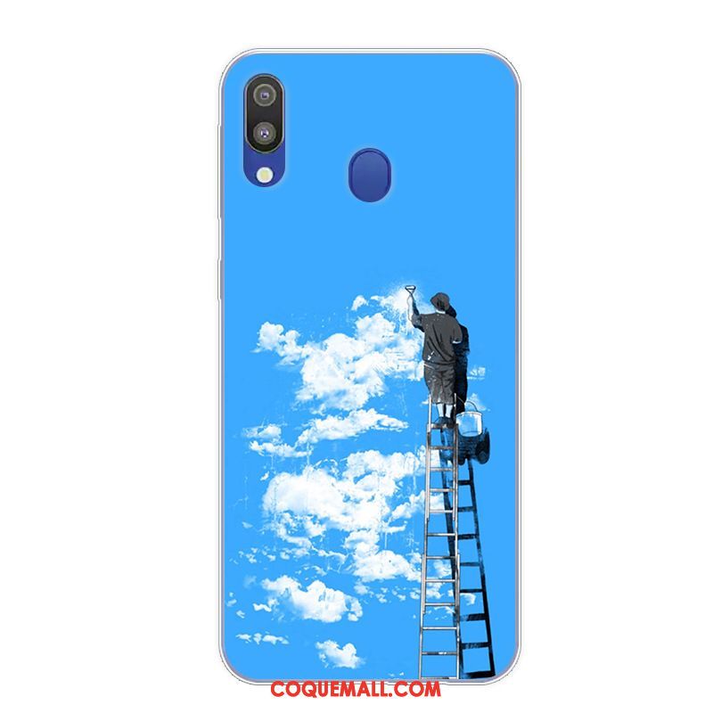 Étui Samsung Galaxy M20 Téléphone Portable Vintage Protection, Coque Samsung Galaxy M20 Étoile Art