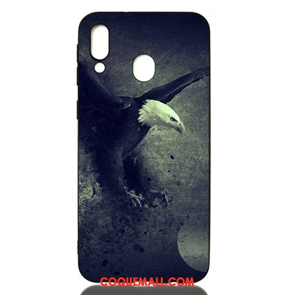 Étui Samsung Galaxy M20 Étoile Créatif Téléphone Portable, Coque Samsung Galaxy M20 Noir Fluide Doux