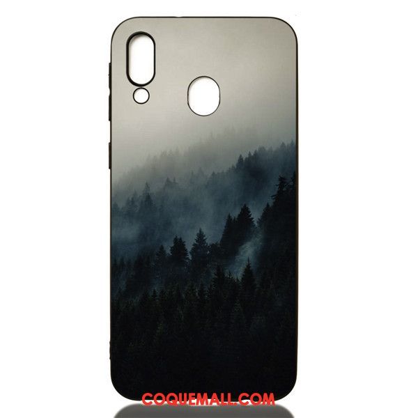 Étui Samsung Galaxy M20 Étoile Créatif Téléphone Portable, Coque Samsung Galaxy M20 Noir Fluide Doux