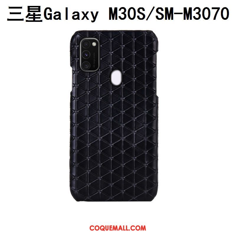 Étui Samsung Galaxy M30s Bleu Étoile Personnalisé, Coque Samsung Galaxy M30s Protection Luxe