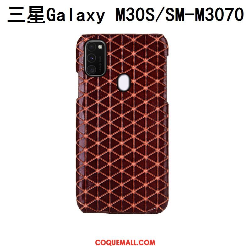 Étui Samsung Galaxy M30s Bleu Étoile Personnalisé, Coque Samsung Galaxy M30s Protection Luxe