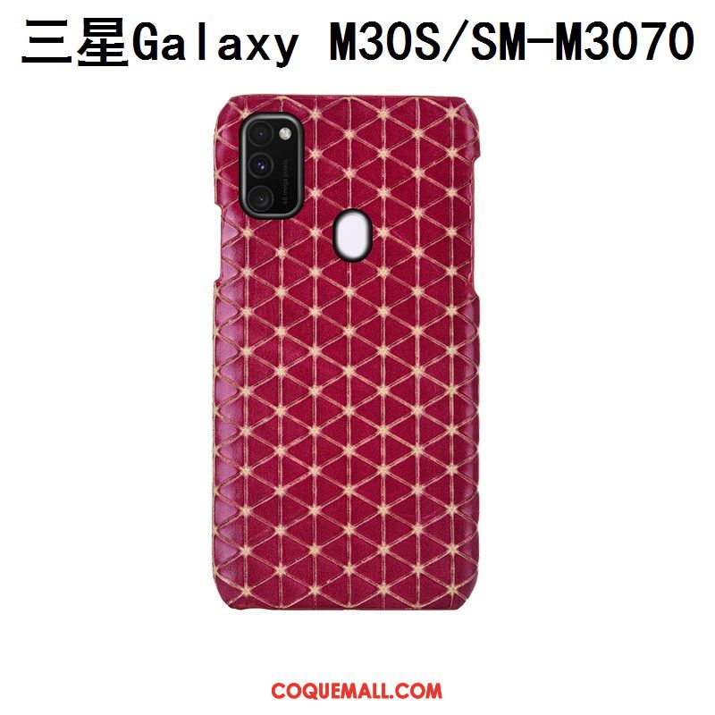 Étui Samsung Galaxy M30s Bleu Étoile Personnalisé, Coque Samsung Galaxy M30s Protection Luxe