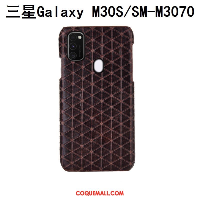 Étui Samsung Galaxy M30s Bleu Étoile Personnalisé, Coque Samsung Galaxy M30s Protection Luxe