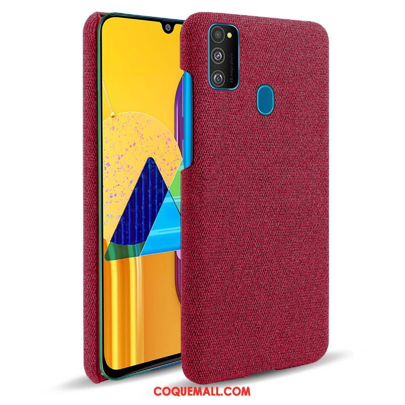 Étui Samsung Galaxy M30s Bordure Téléphone Portable Étoile, Coque Samsung Galaxy M30s Protection Bleu Marin