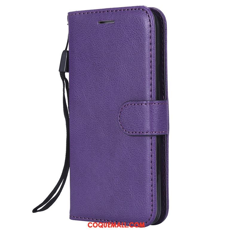 Étui Samsung Galaxy M30s Incassable Bleu En Cuir, Coque Samsung Galaxy M30s Clamshell Protection