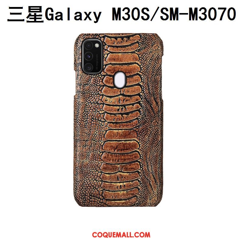 Étui Samsung Galaxy M30s Mode Bleu Étoile, Coque Samsung Galaxy M30s Incassable Luxe