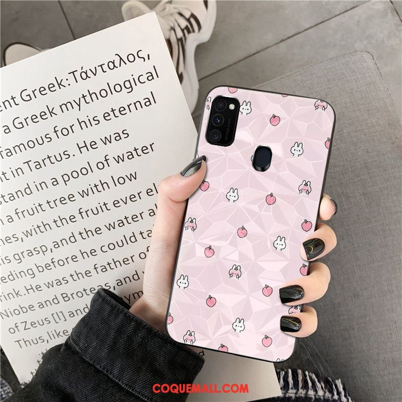 Étui Samsung Galaxy M30s Ornements Suspendus Losange Téléphone Portable, Coque Samsung Galaxy M30s Étoile Modèle Fleurie