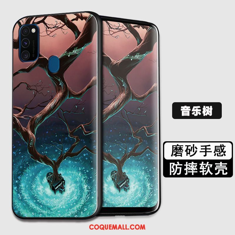 Étui Samsung Galaxy M30s Téléphone Portable Fluide Doux Protection, Coque Samsung Galaxy M30s Tout Compris Étoile