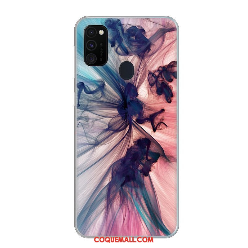 Étui Samsung Galaxy M30s Étoile Téléphone Portable Petit, Coque Samsung Galaxy M30s Bleu Tendance