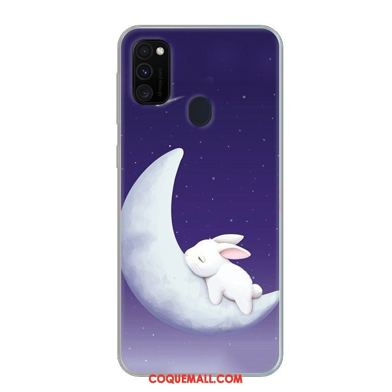 Étui Samsung Galaxy M30s Étoile Téléphone Portable Petit, Coque Samsung Galaxy M30s Bleu Tendance