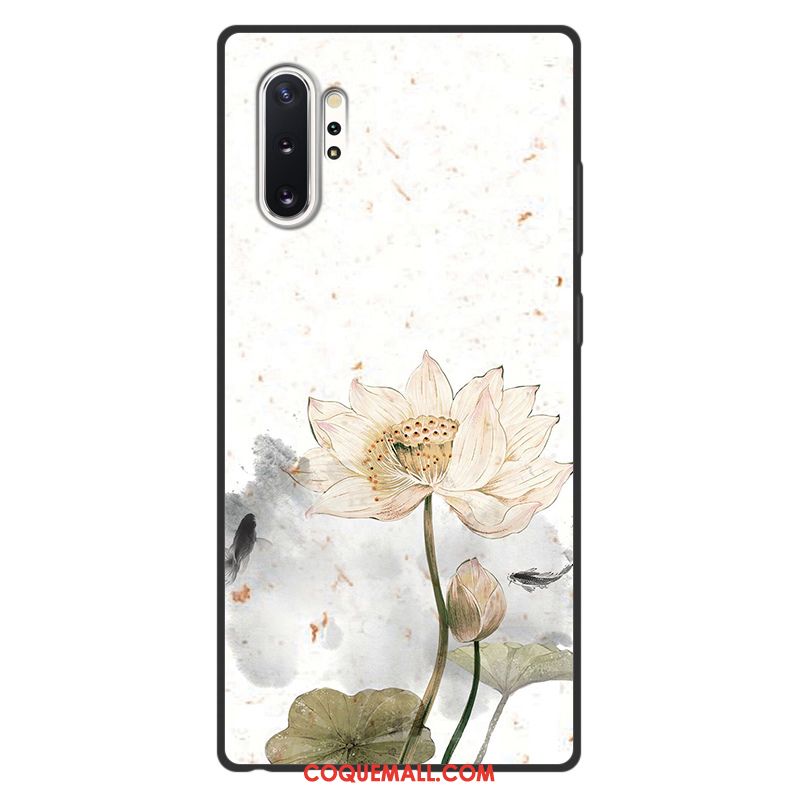 Étui Samsung Galaxy Note 10+ Art Style Chinois Étoile, Coque Samsung Galaxy Note 10+ Incassable Vintage