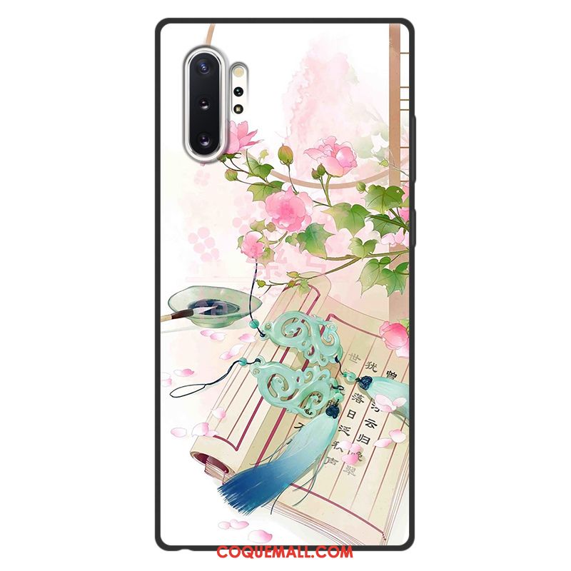 Étui Samsung Galaxy Note 10+ Art Style Chinois Étoile, Coque Samsung Galaxy Note 10+ Incassable Vintage